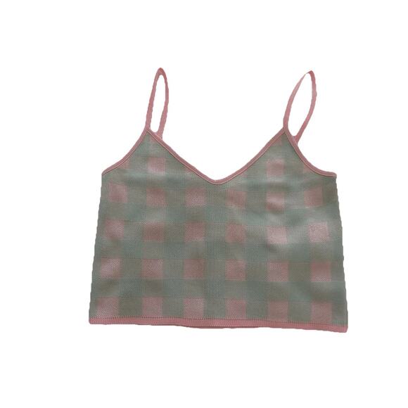 Zara cropped camisole cami tank knit top size Medium - Picture 5 of 8